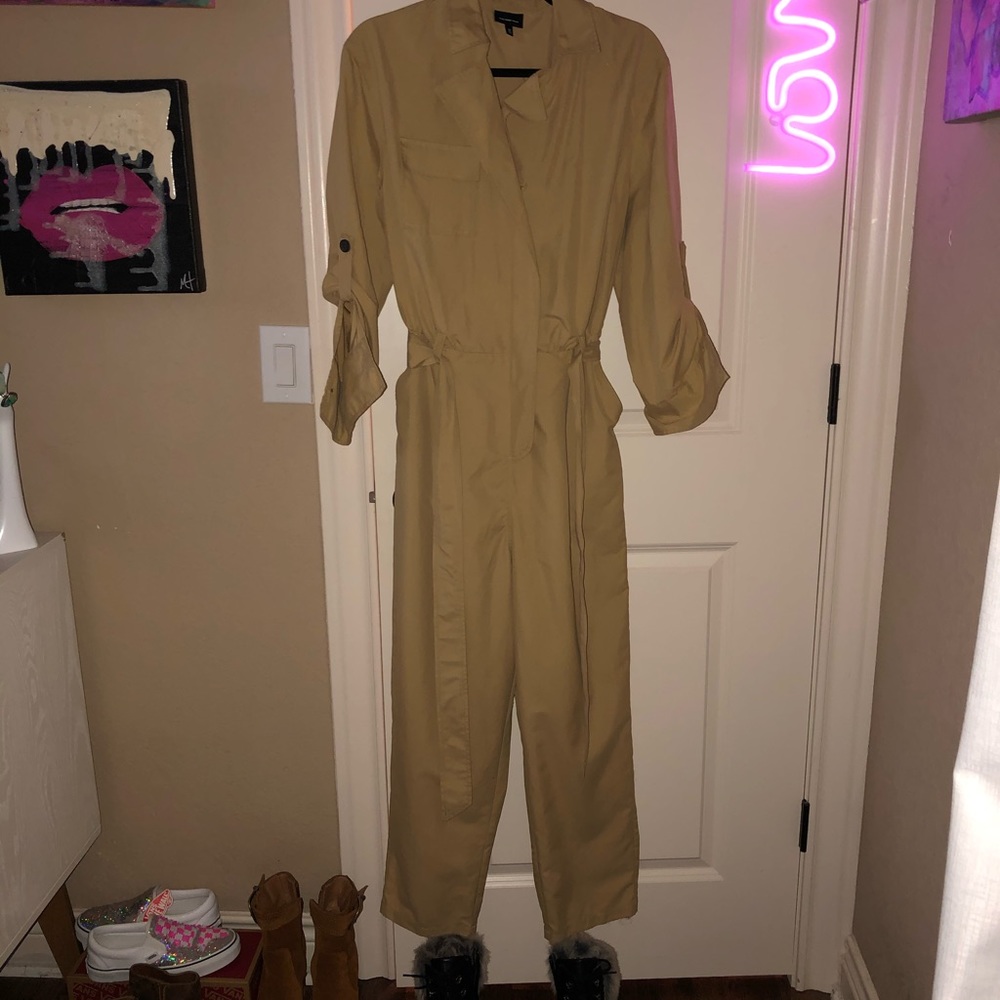 Khaki Jumpsuit size M WHO WHAT WEAR